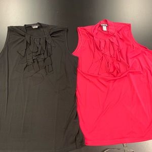 Bundle of 2 Sleeveless blouses by Double Take - 3X